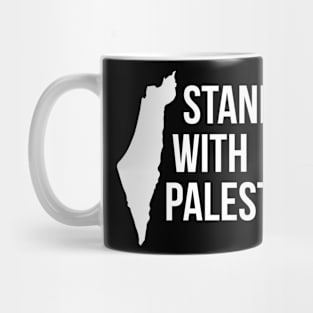 Stand With Palestine White Mug